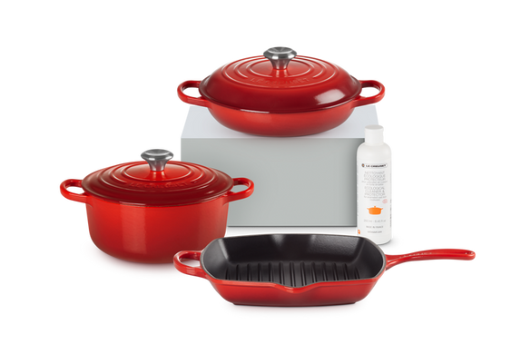 Набор посуды Le Creuset с очистителем фото