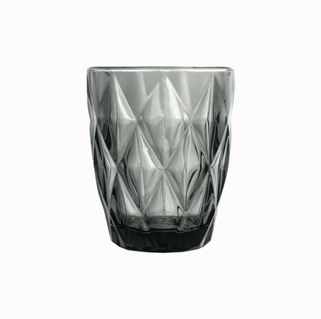 Набір склянок для води Helios "Кристал" 6 шт. 240 мл, кольорове скло фото