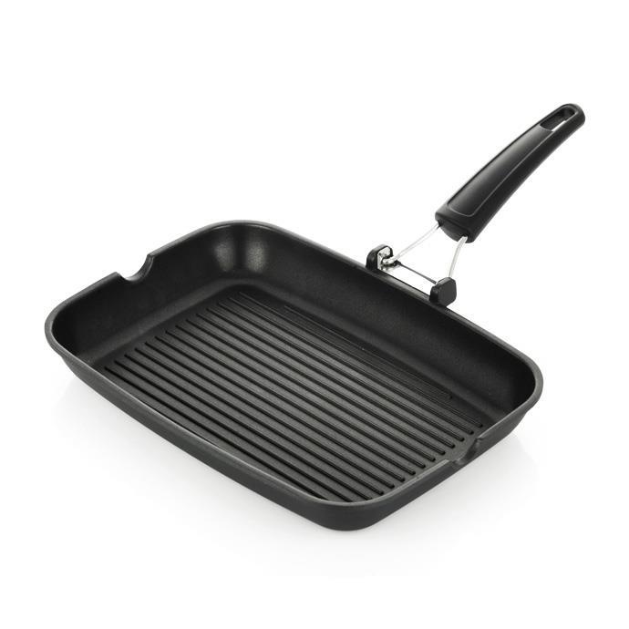 Сковорідка-гриль Tescoma Premium 34x24 см чорна фото