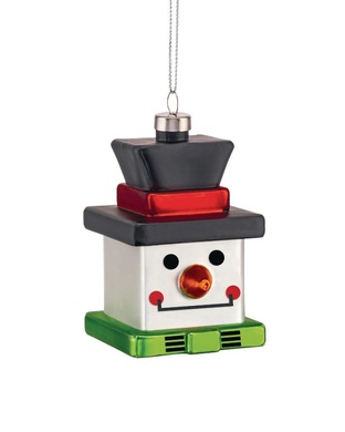 Елочная игрушка Alessi Le Palle Quadrate Snow Cube 5,5х5,5х8,5 см фото