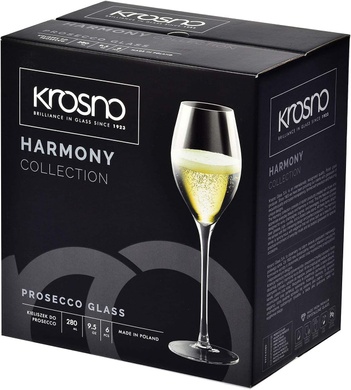 Набір із 6 келихів для шампанського 280 мл Krosno Harmony фото