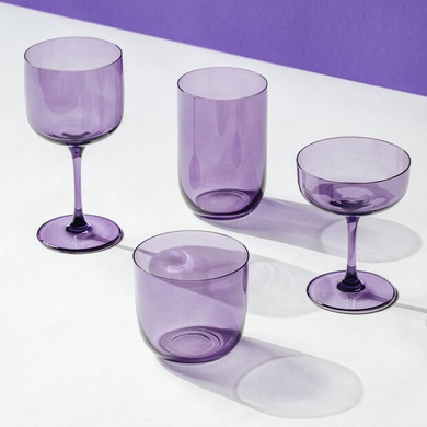 Набір із 2 келихів для шампанського 100 мл Villeroy & Boch Like Glass Lavender фіолетовий фото