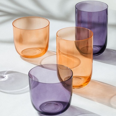 Набор из 2 стаканов для воды Villeroy & Boch Like Glass Apricot 280 мл оранжевый фото