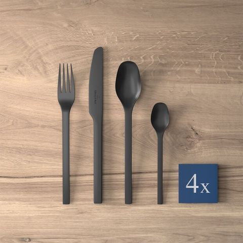 Набор из 16 столовых приборов Villeroy & Boch Manufacture Rock на 4 персоны фото