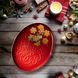 Набір із 2 чашок 350 мл та блюда Le Creuset Christmas 35,9х27,9 см
