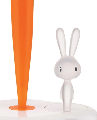 Тримач для паперових рушників Alessi Bunny&Carrot Green 16х20,2х29,4 см фото