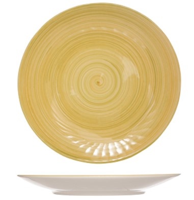 Набір з 6 обідніх тарілок Cosy&Trendy Turbolino 27 см жовтий фото
