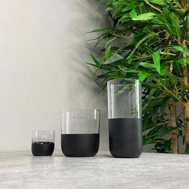 Набір із 4 стопок Villeroy & Boch Manufacture Rock 40 мл чорний фото