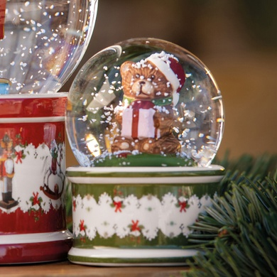 Снежный шар Villeroy & Boch Christmas Toys Memory 6,5х9 см мишка фото