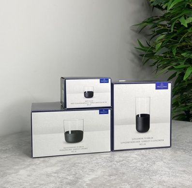 Набір із 4 стопок Villeroy & Boch Manufacture Rock 40 мл чорний фото