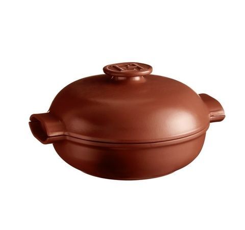 Жаровня Emile Henry Delight 2,5 л с крышкой коричневая фото