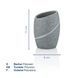 Стакан для зубных щеток Kela Talus 8х11 см серый
