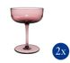 Набір із 2 келихів для шампанського 100 мл Villeroy & Boch Like Glass Grape рожевий