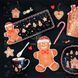 Набір із 6 ялинкових іграшок Easy Life Gingerbread 7 см та блюда Le Creuset Christmas