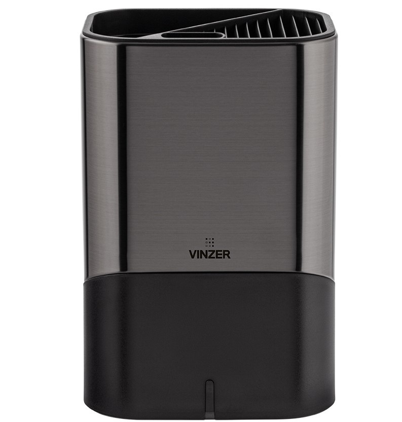 Органайзер для кухонного приладдя Vinzer Nero 22,7 см з іонізатором чорний фото