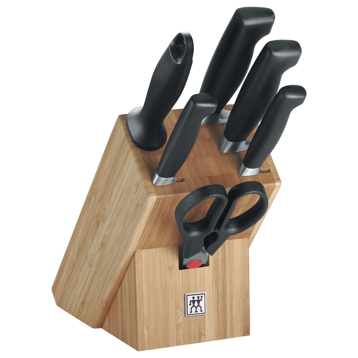 Набор ножей Zwilling Four Star 7 предметов с подставкой коричневый фото