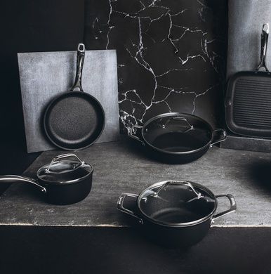 Кришка Barazzoni Black Titan Pro 16 см скляна фото
