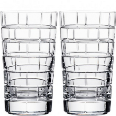 Набір із 2 склянок для коктейлів 340 мл Rogaska Quoin високих фото