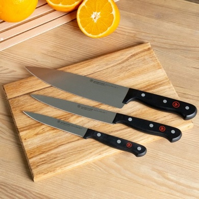 Набор из 3 ножей Wüsthof Gourmet черный фото