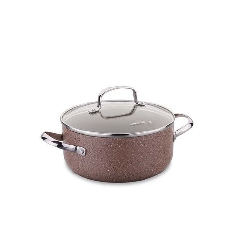 Каструля Korkmaz Browni 22*10,3см 3,7л кругла, з кришкою фото