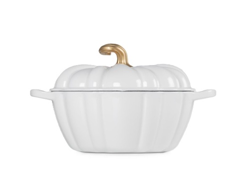 Кастрюля "Тыква" Le Creuset Signature 3,7 л White с крышкой фото