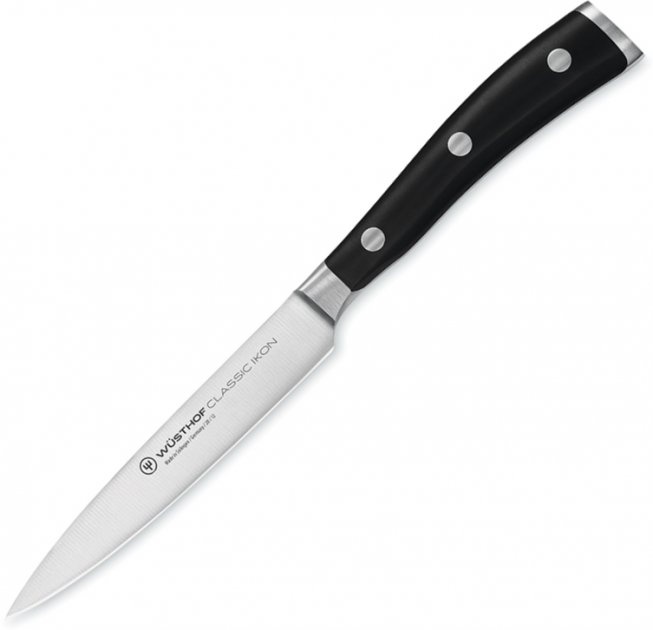 Нож универсальный Wüsthof Classic Ikon 12 см черный фото