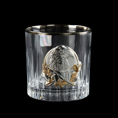 Набір стаканів для віскі Boss Crystal Leader Platinum зі срібними, золотими й платиновими накладками фото