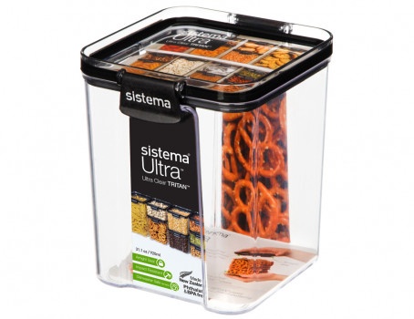 Набір харчових контейнерів Sistema Ultra 920 мл 3 шт фото