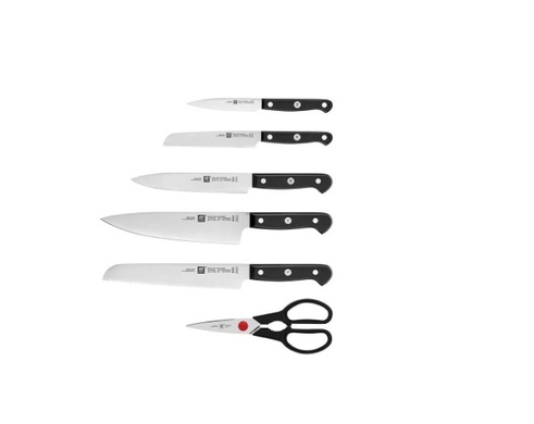 Набор ножей Zwilling Gourmet 7 предметов с самозатачиванием черный фото