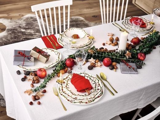 Тарелка обеденная Hutschenreuther Christmas 28 см фото
