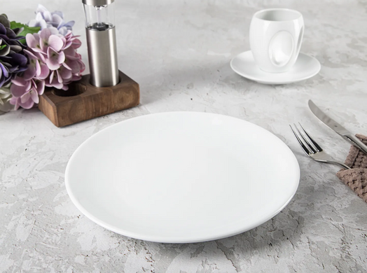 Набор из 4 обеденных тарелок Güral Enternational 27 см белые фото
