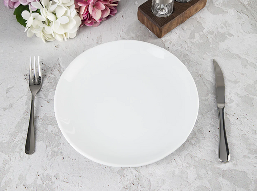 Набір з 4 обідніх тарілок Güral Enternational 27 см білі фото
