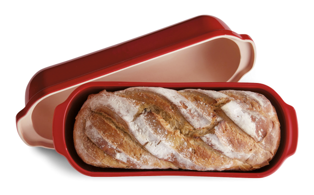 Форма для випічки хліба Emile Henry 39х16,5х15 см червона фото