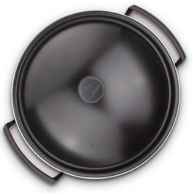 Сковорода Вок Le Creuset Satin black 4,5 л 36 см чугунная черная с крышкой фото