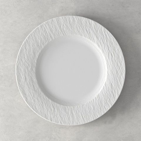 Тарілка обідня Villeroy & Boch Manufacture Rock Blanc 27 см фото