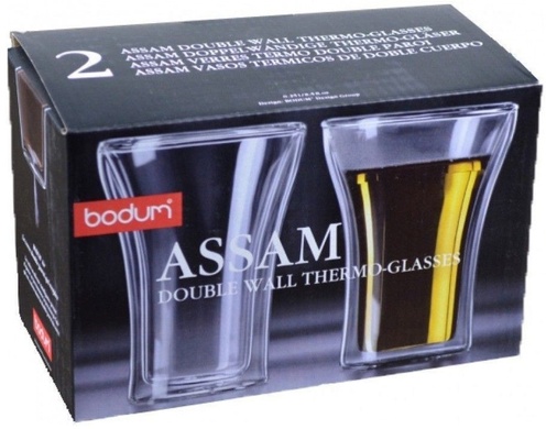 Набір термосклянок Bodum Assam 2 шт 250 мл з подвійними стінками фото