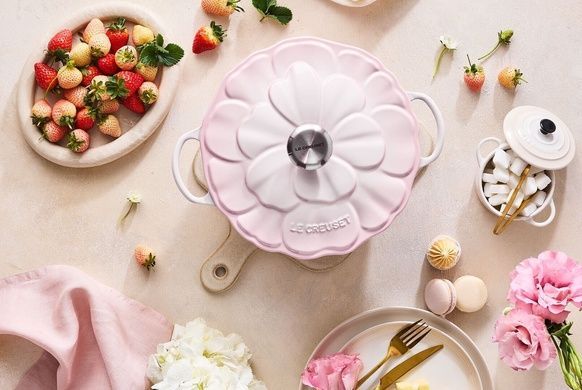 Каструля Le Creuset Petal Shell Pink 5,3 л з кришкою фото