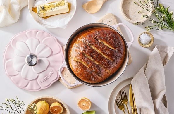 Каструля Le Creuset Petal Shell Pink 5,3 л з кришкою фото