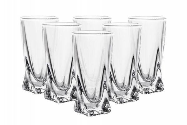Набір з 6 склянок Bohemia Quadro 350 мл фото