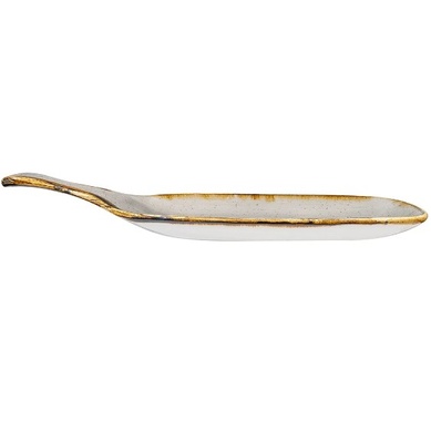 Блюдо сервировочное Churchill Stonecast Peppercorn Grey 28,5 см с ручкой фото