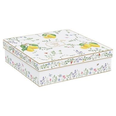 Набор из 6 чашек с блюдцами Easy Life Fleurs Et Citrons 100 мл фото