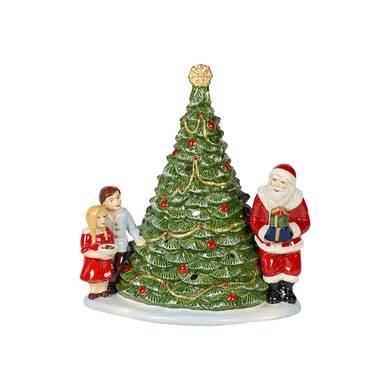 Статуэтка Villeroy & Boch Christmas Toys Memory 20х17х23 см Санта-Клаус у елки фото