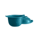 Форма для запікання Emile Henry 0,3 л з кришкою-підставкою під яйце блакитна