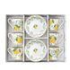 Набор из 6 чашек с блюдцами Easy Life Fleurs Et Citrons 100 мл
