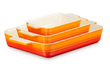 Набор из 3 форм для запекания Le Creuset Classic оранжевый фото