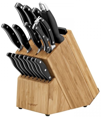 Набір ножів Berghoff Essentials 20 предметів у колоді, обробні дошки 3 шт фото