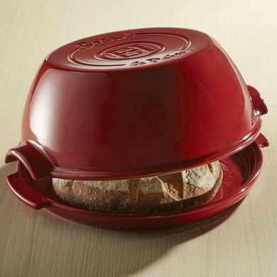 Форма для випічки хліба Emile Henry 32,5х30х14 см червона фото
