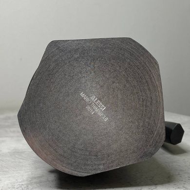 Гейзерна кавоварка 150 мл Alessi Ossidiana на 3 чашки чорна фото