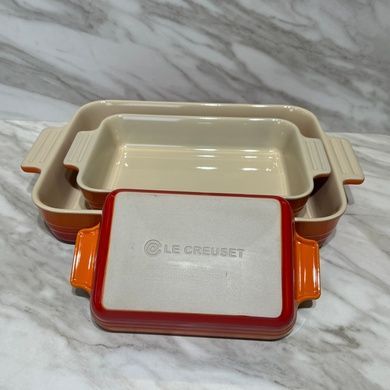 Набір із 3 форм для запікання Le Creuset Classic Volcanic фото