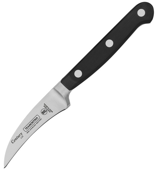 Нож для очистки овощей 7,6 см Tramontina Century черный фото